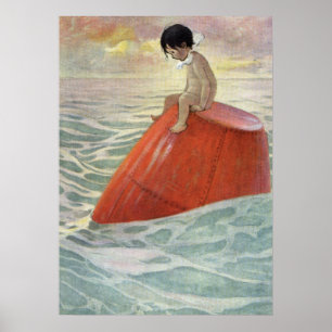 Affiche Tom On the Buoy par Jessie Willcox Smith
