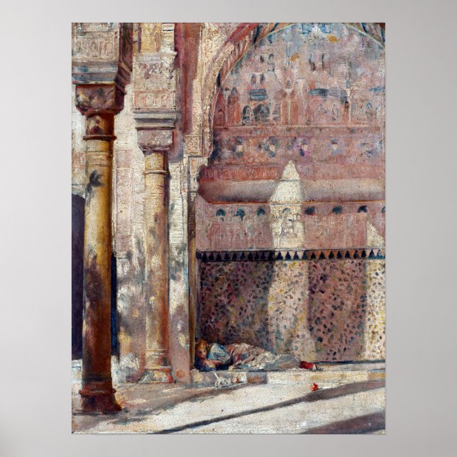 Affiche Tom Roberts Basking A Corner dans l'Alhambra (Devant)