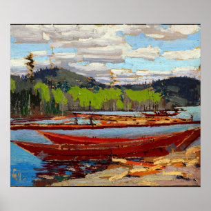 Affiche Tom Thomson Bateaux