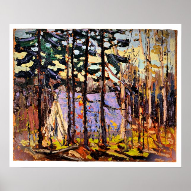 Affiche Tom Thomson - Camp d'artistes, Canoe Lake (Devant)