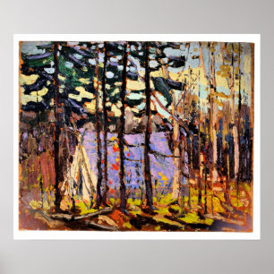 Affiche Tom Thomson - Camp d'artistes, Canoe Lake