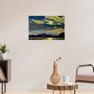 Affiche Tom Thomson - Clair de lune chaud d'été