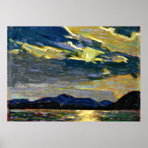 Affiche Tom Thomson - Feu de lune d'été chaud