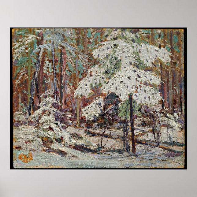 Affiche Tom Thomson Neige dans les bois (Devant)