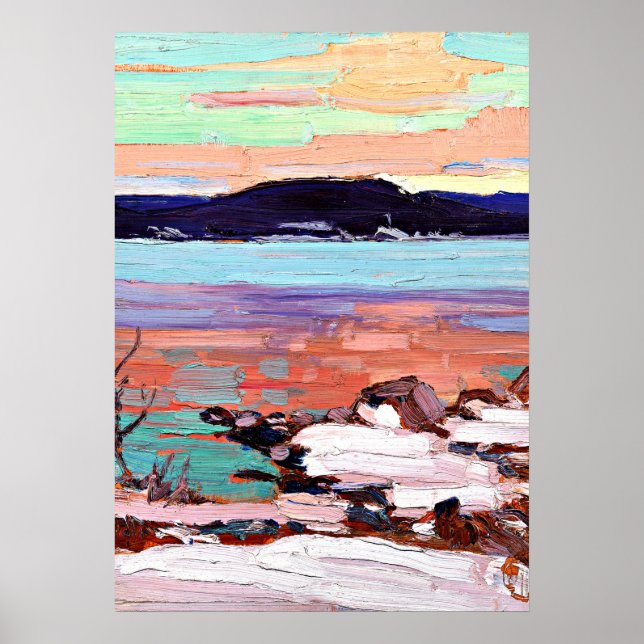 Affiche Tom Thomson - Paysage avec neige (Devant)