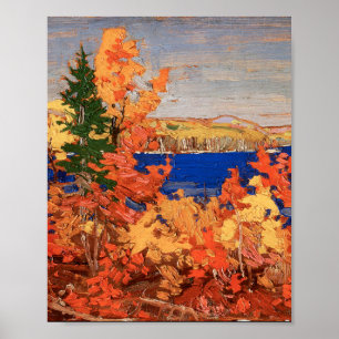 Affiche Tom Thomson Peinture Feuillage d'automne Terre de 