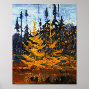 Affiche Tom Thomson Peinture Tamaracks Wilderness canadien