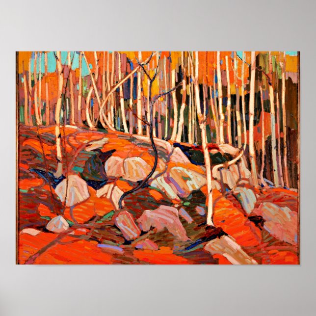 Affiche Tom Thomson - The Birch Grove, automne (Devant)