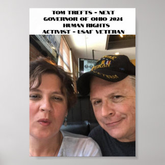 Affiche Tom Trefts Pour Gouverneur De L'Ohio 2024