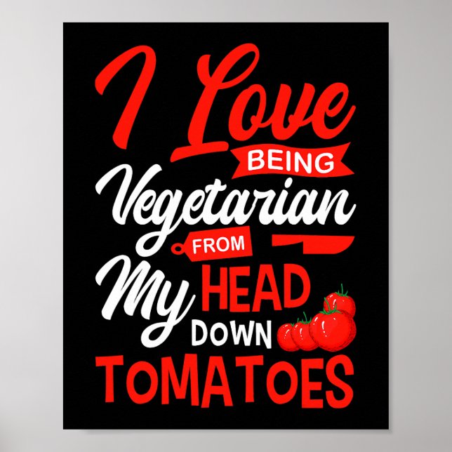 Affiche Tomates Légumes Légumes Gardeners J'Aime Être V (Devant)