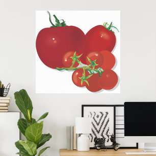 Affiche Tomates rouges mûres
