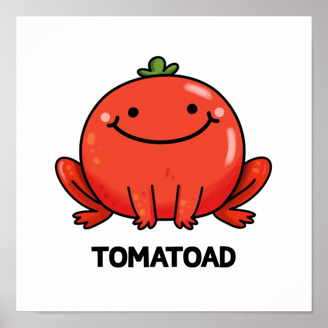 Affiche Tomatoad Funny Tomato Toc Pun (Devant)