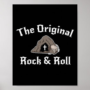 Affiche Tombe de Pâques drôle Rock And Roll chrétienne ori
