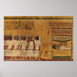 Affiche Tombeau de Toutankhamon, mur Est de l'histoire égy