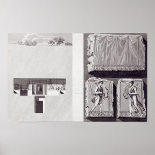 Affiche Tombeaux étrusques, c. 1780