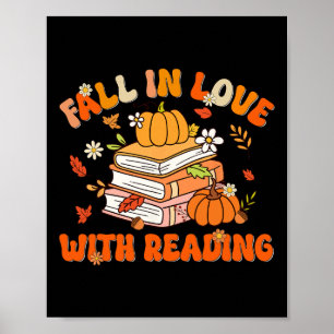 Affiche Tomber Amoureux Avec Lecture Livre Citrouille Auto