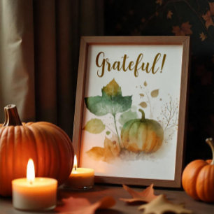 Affiche Tomber dans l'amour Citrouille rustique