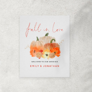 Affiche Tomber dans l'amour Glittery Citrouilles Mariage d