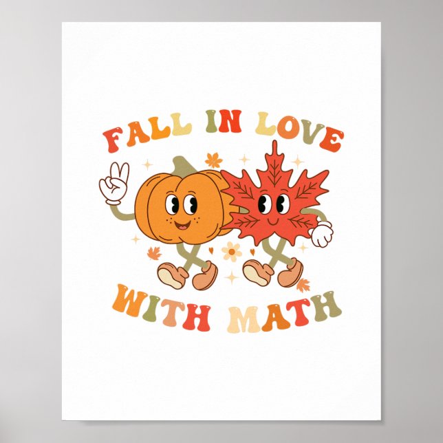 Affiche Tombez amoureux des maths Rétro Thanksgiving Ensei (Devant)