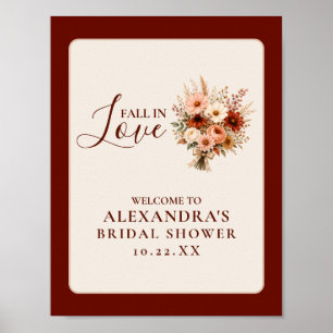 Affiche Tombez Amoureux Fleur Sauvage Floral Boho Enterrem