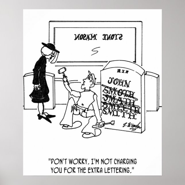 Affiche Tombstone mal orthographié (Devant)