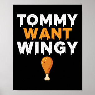 Affiche Tommy le poulet veut des ailes, humour drôle de po