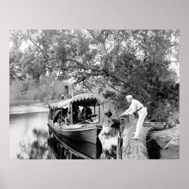 Affiche Tomoka River, Floride, 1880 (Devant)