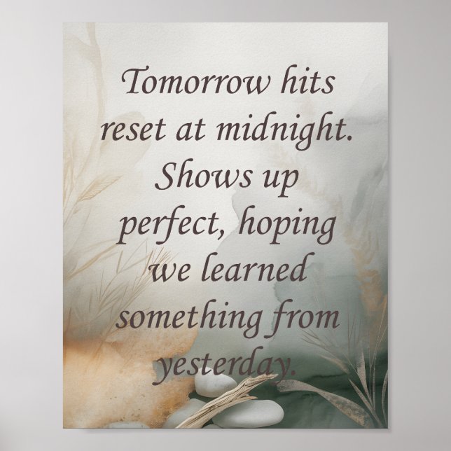 Affiche  Tomorrows  (Devant)