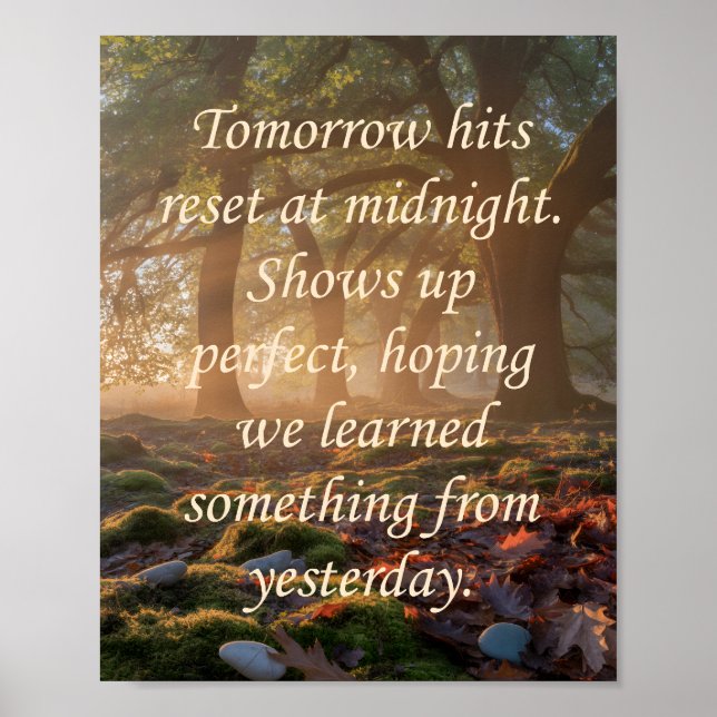 Affiche Tomorrows (Devant)