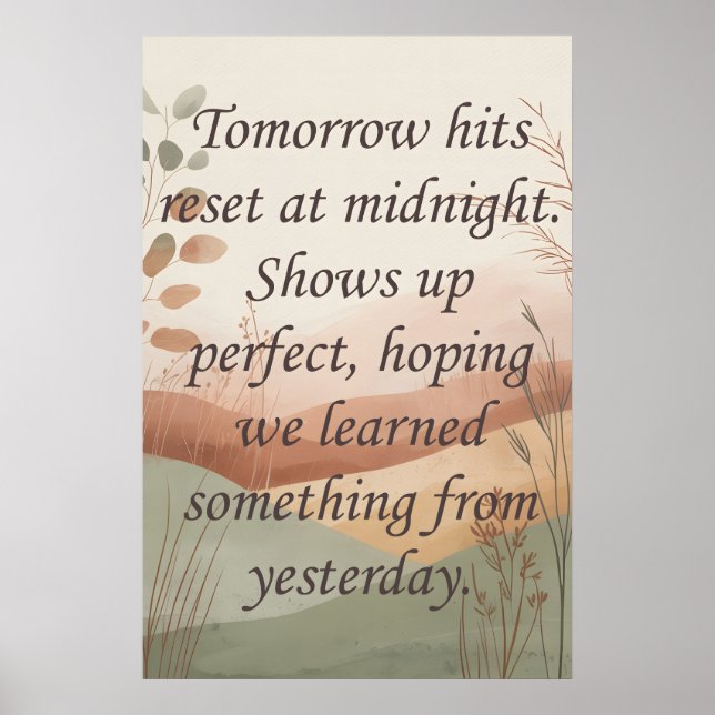 Affiche Tomorrows (Devant)