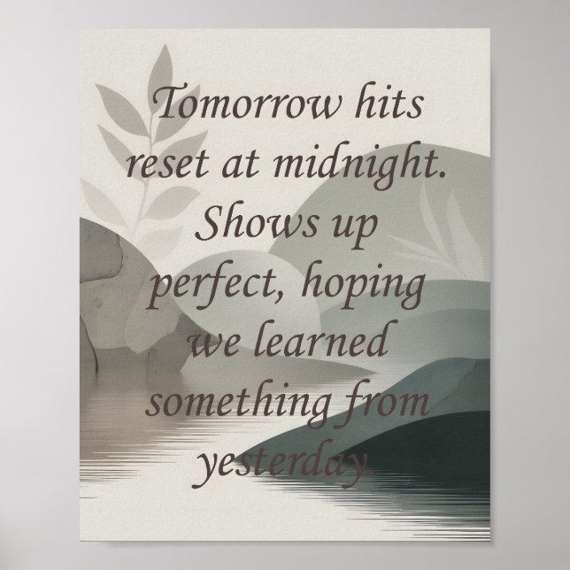 Affiche Tomorrows  (Devant)