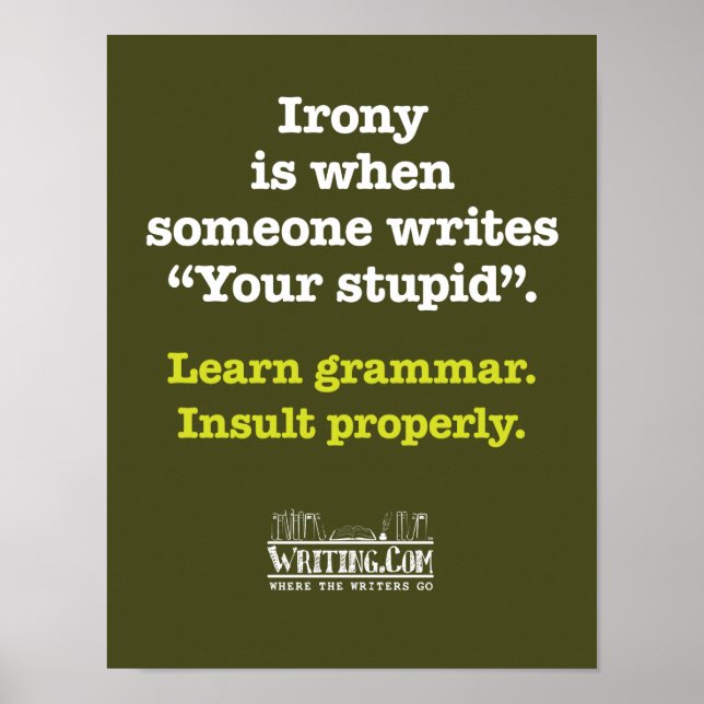 Affiche "Ton imbécile" (Devant)