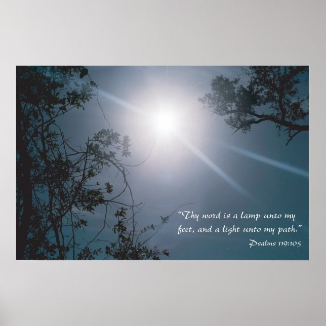 Affiche Ton mot est une lampe à mes pieds variation (Devant)