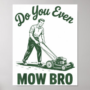 Affiche Tondeuse à Pousser Papa Tonds-Tu Même Frère Drôle