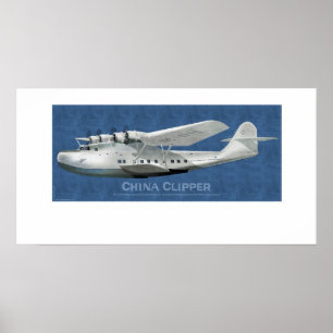 Affiche Tondeuse Martin M-130 de la Chine
