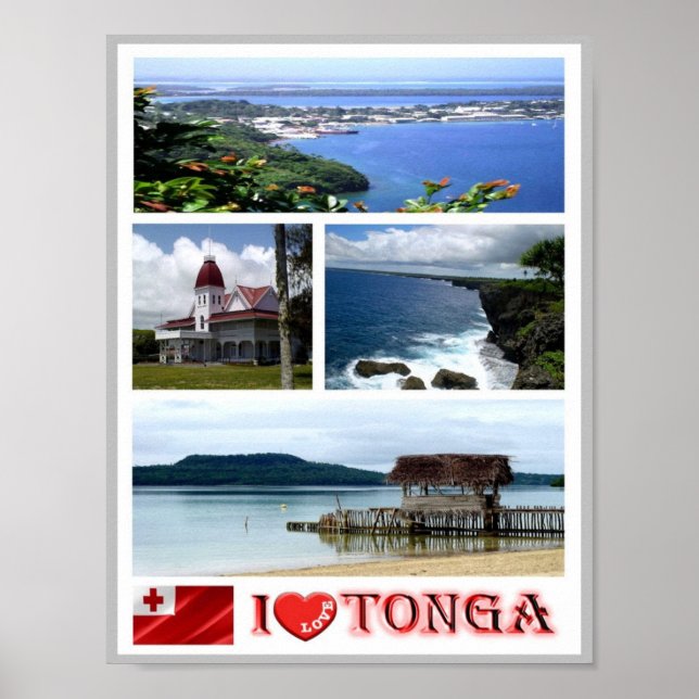 Affiche Tonga - I Love - (Devant)