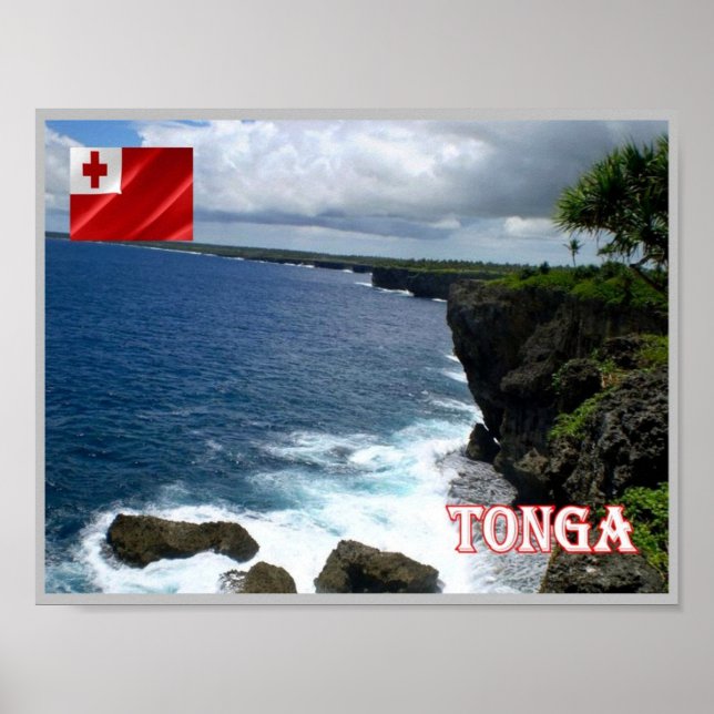 Affiche Tonga - Littoral - (Devant)