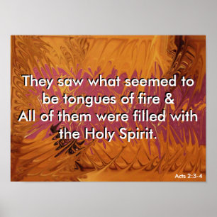 Affiche Tongues de feu - Ombre Versée