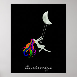 Affiche Tonnerre à tête rouge pivotante Lune
