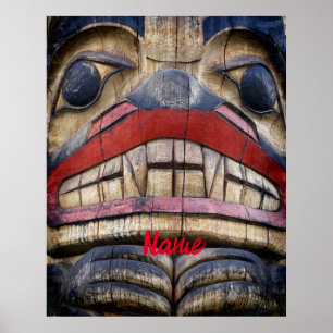 Affiche Tonnerre à visage totem