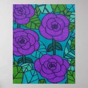 Affiche Tons cool Jungle Floral Art