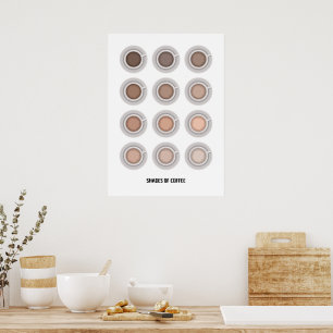 Affiche Tons de café