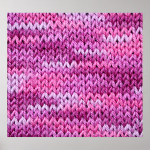 Affiche Tons pourpres Tissus tricotés Texture