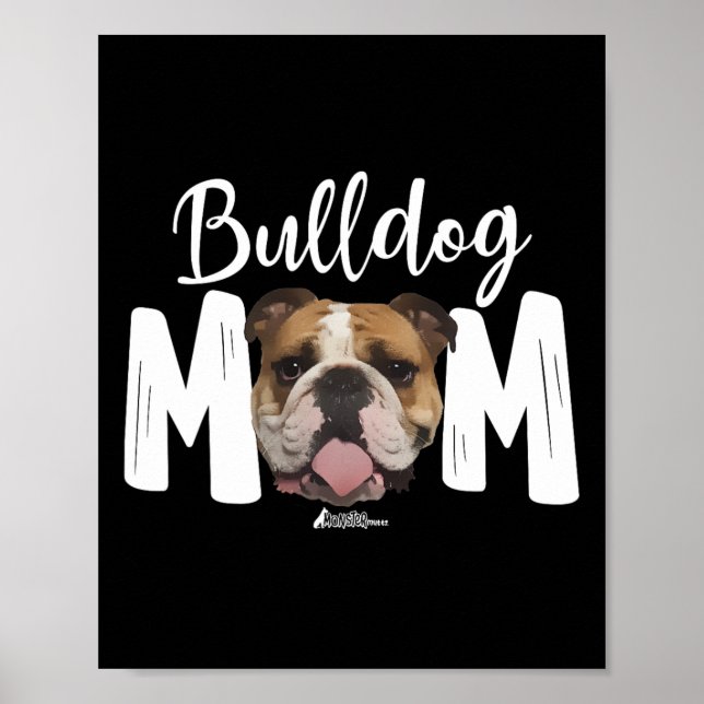 Affiche Top anglais Bulldog Mom (Devant)