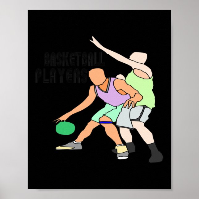 Affiche Top des joueurs de basket-ball (Devant)