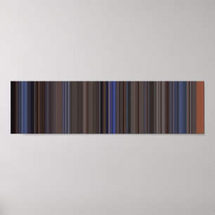 Affiche Top Gun panoramique film code barre