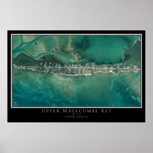 Affiche Top Matecumbe Key Florida Carte de l'affiche satel