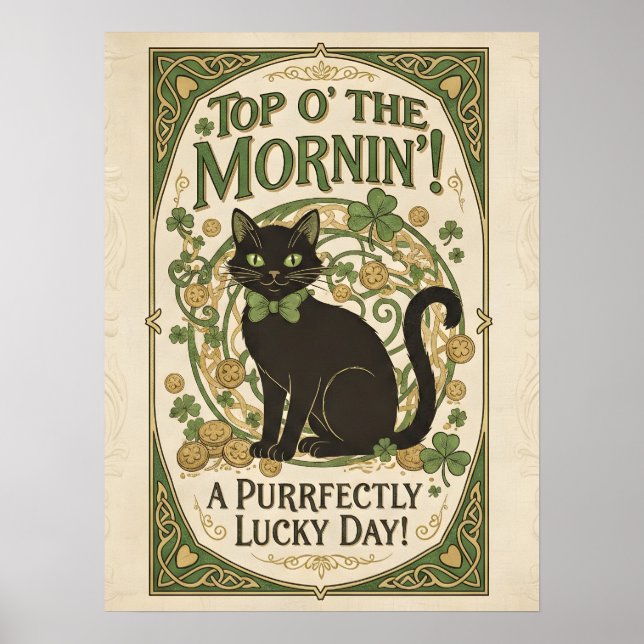 Affiche Top O' The Mornin'! Jour de la Saint-Patrick (Devant)