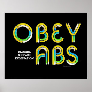 Affiche TOP Obey Abs