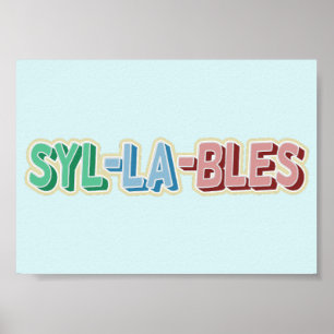 Affiche Topographie des syllabes